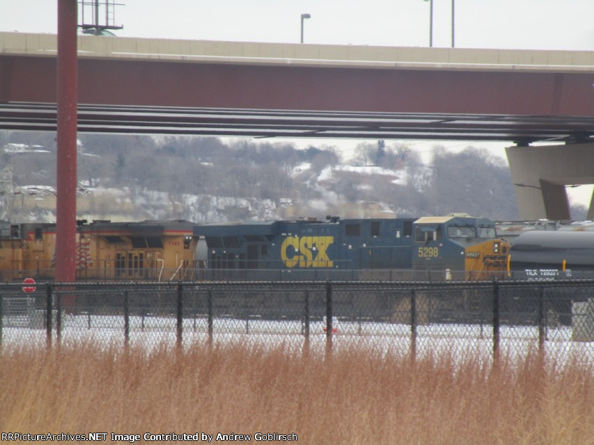 CSX 5298 in the Snow